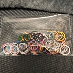 Hued size 7 jelly rings